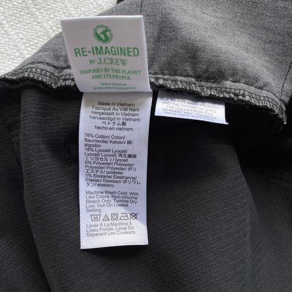 NWT J. Crew Black High Rise 11.5" Straight Leg Corduroy Pant Minimalist Size 31 - Picture 12 of 15